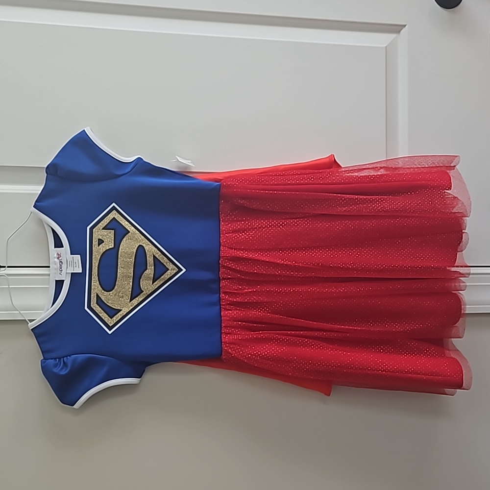 girls sz 16 nwt superwomen costume supergirl removable cape